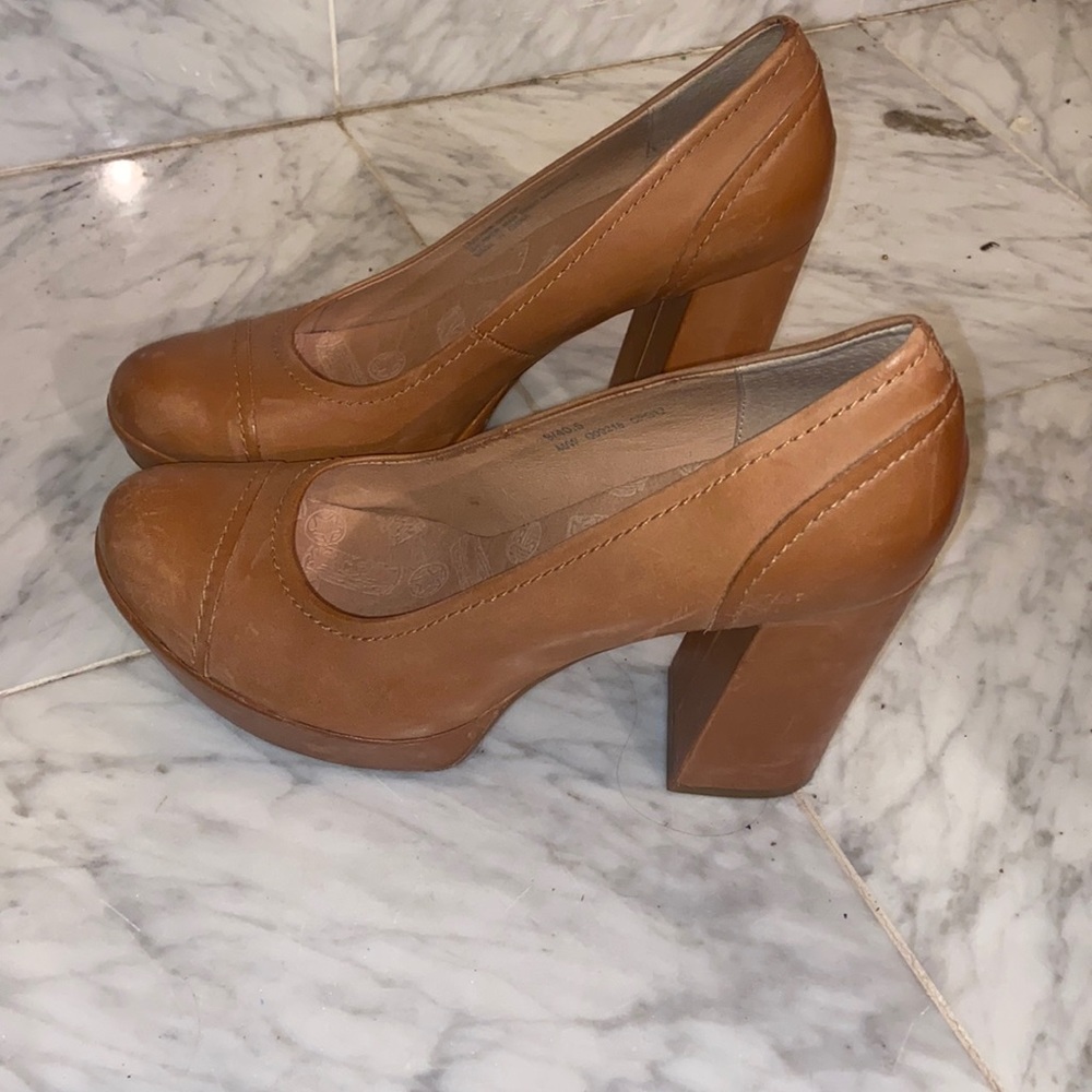 Funky brown heels